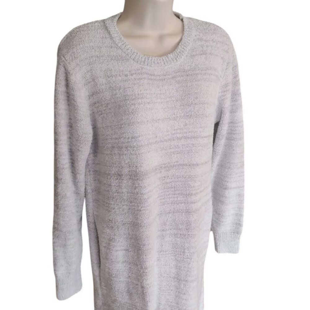 Softies Marshmallow Lounger PJ Gown S/M Heather Gray Long Sleeve Oprah's Fav - Picture 4 of 16